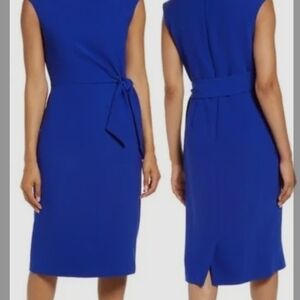 Chic Royal Blue Midi Dress